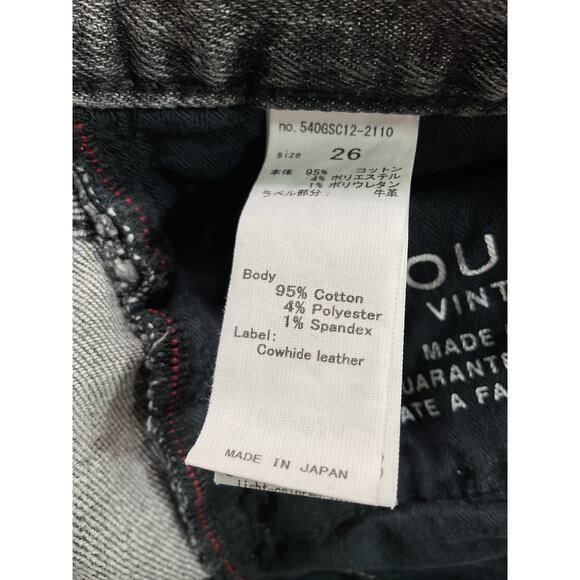 Moussy 'Seneca' Black Ankle Flare Denim Jeans Size 26 - Picture 5 of 5